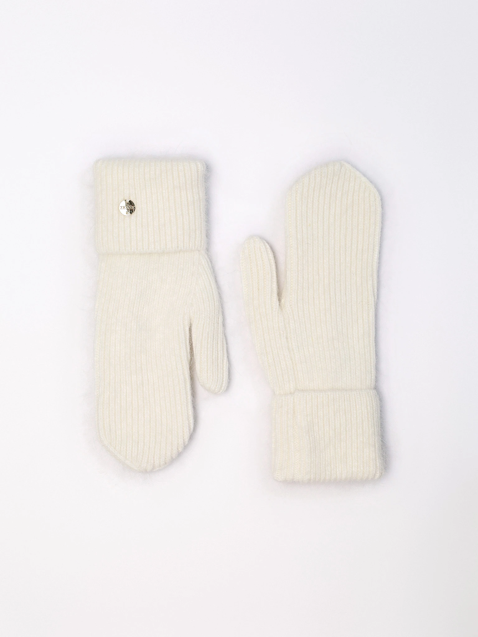 Варежки вязаные с отворотом в ассортименте